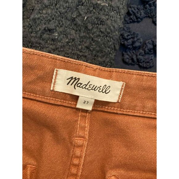 Madewell | NWOT Emmett Wide Leg Cotton Canvas Pants in dusty rose | Sz 27 - Picture 7 of 7